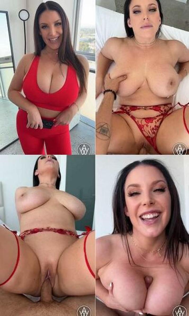Angela White POV Sextape In Red Lingerie.